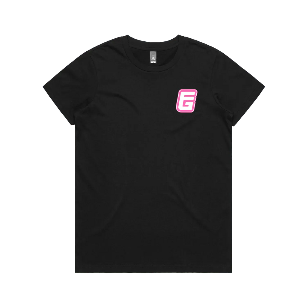 Black front flat lay