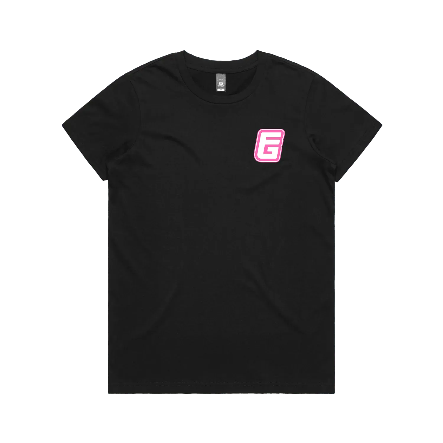 Black front flat lay