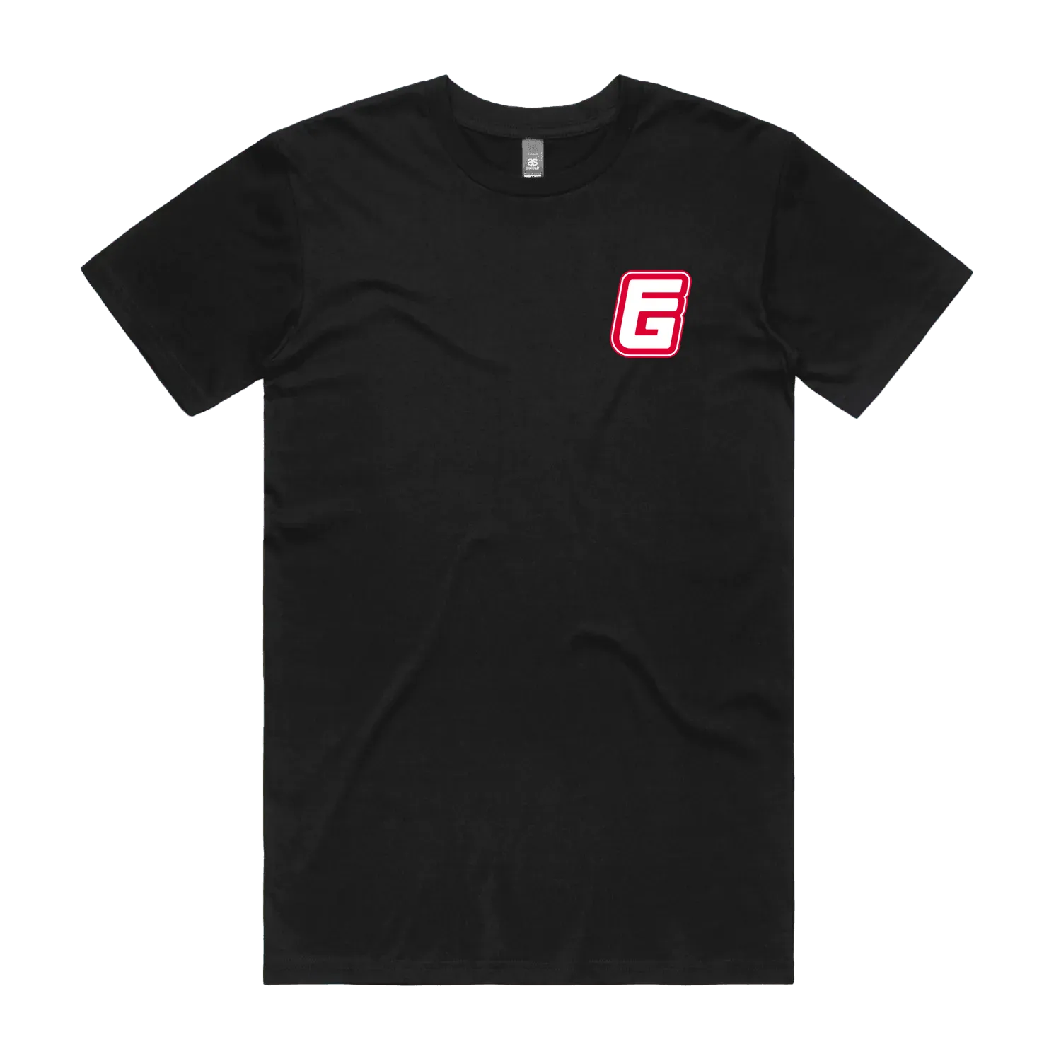 Black front flat lay
