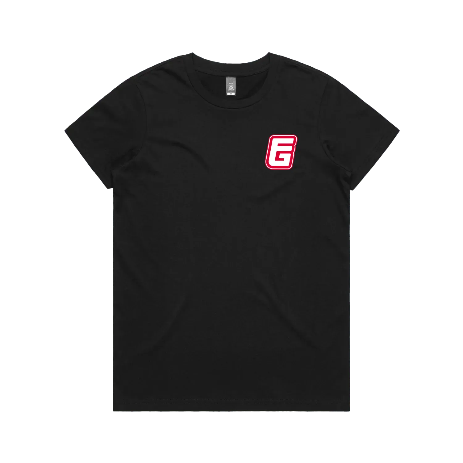Black front flat lay