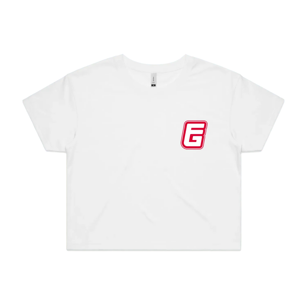 White front flat lay