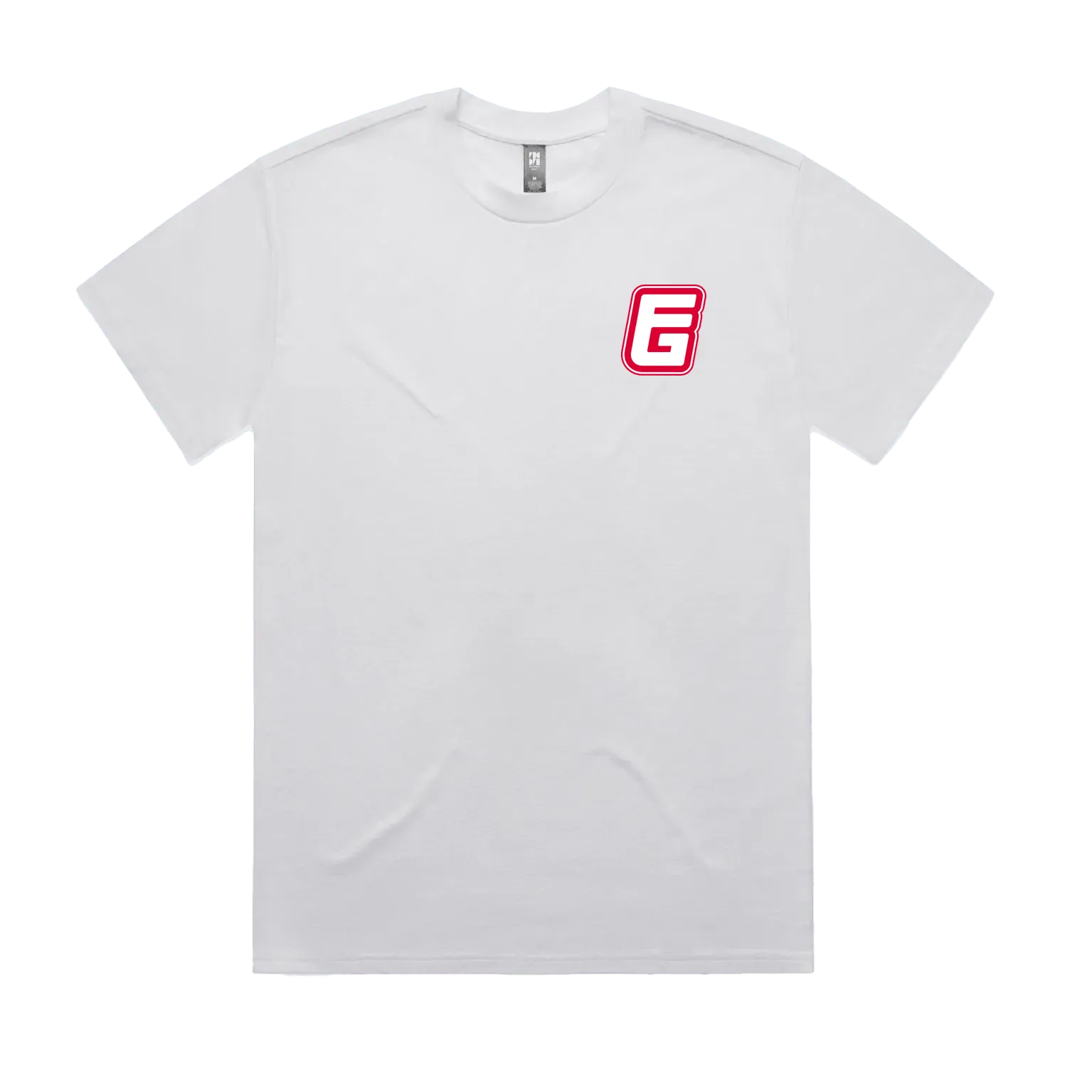 White front flat lay